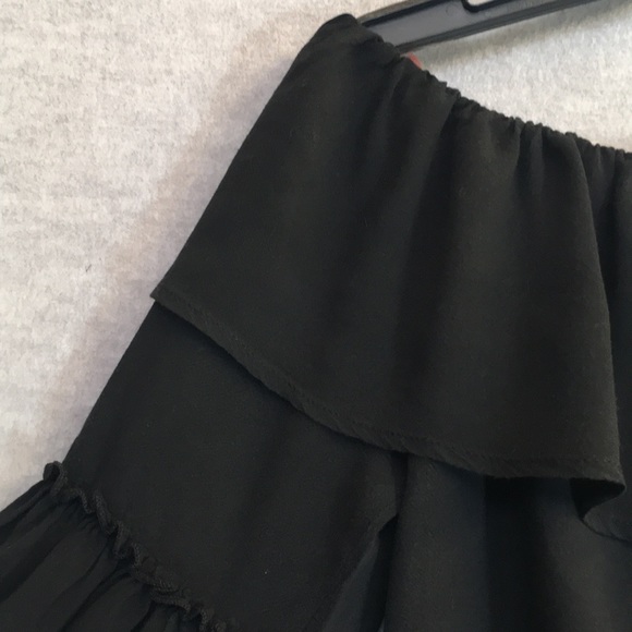 FLYING TOMATO Boho Bohemian Peasant Festival Minimalist Embroidered Gauzy Top - Picture 6 of 14